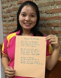 A Poem of Gratitude from Teacher Laila of San Gabriel, La Union