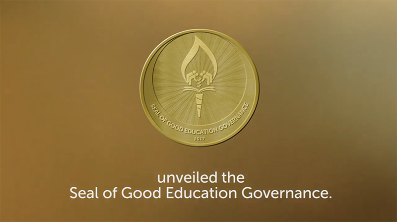 2019 Seal of Good Education Governance